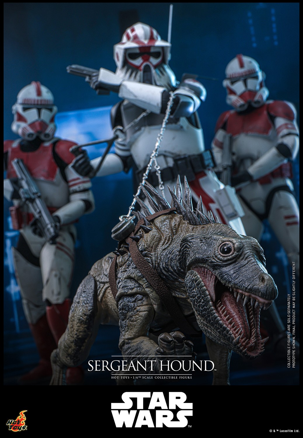 Star Wars Sergeant Hound™ Sixth Scale Figure  (Prototype Shown) View 13