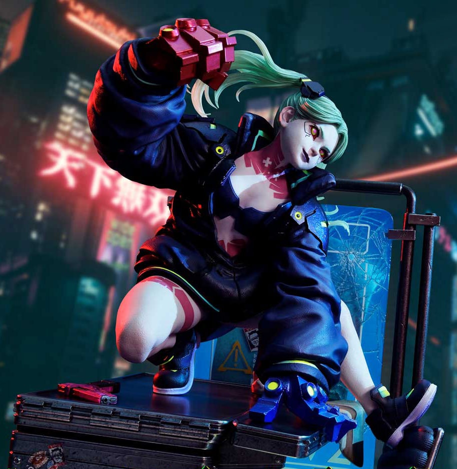 Cyberpunk 2077 Rebecca Statues  (Prototype Shown) View 1