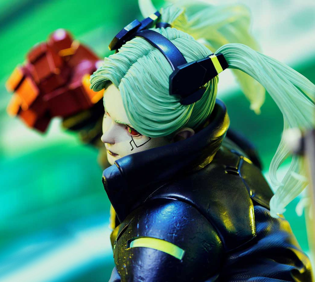 Cyberpunk 2077 Rebecca Statues  (Prototype Shown) View 4
