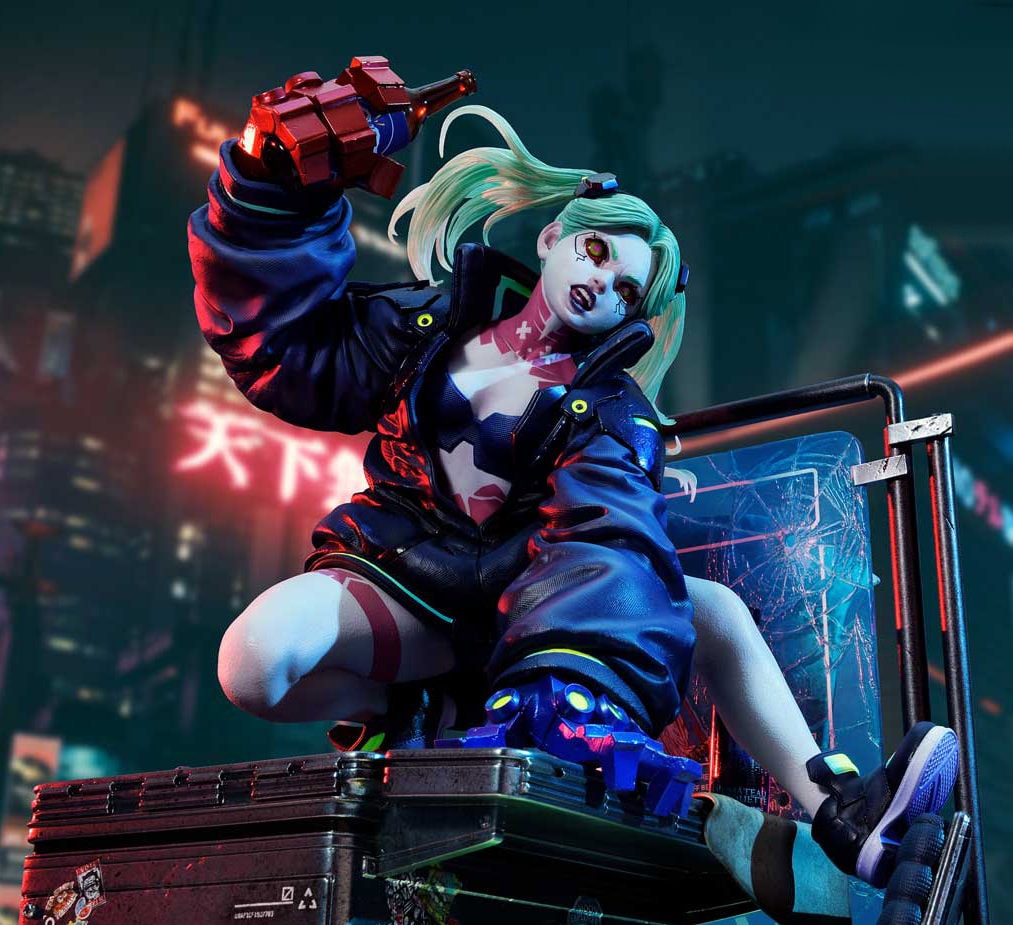 Cyberpunk 2077 Rebecca (Deluxe Version) Statues  (Prototype Shown) View 1