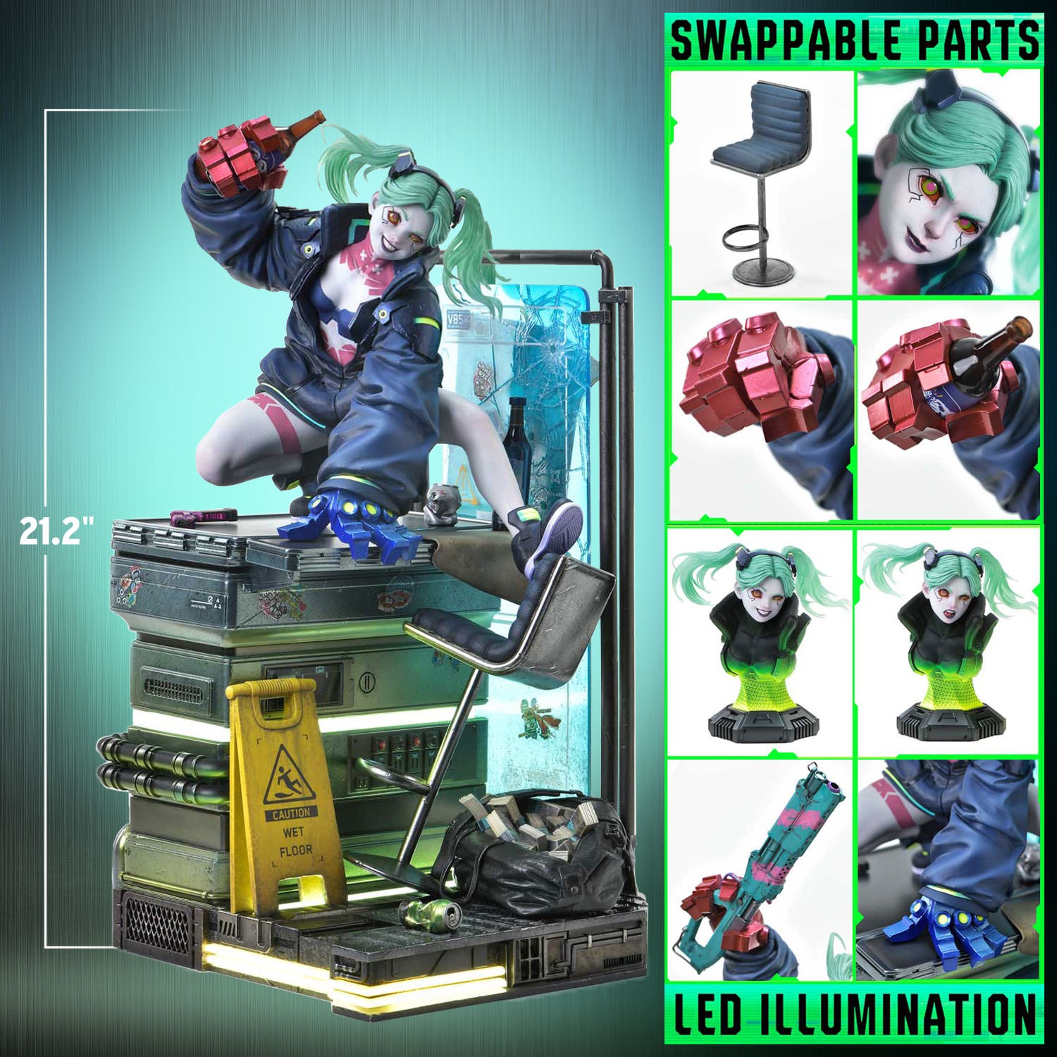 Cyberpunk 2077 Rebecca (Deluxe Version) Statues  (Prototype Shown) View 2