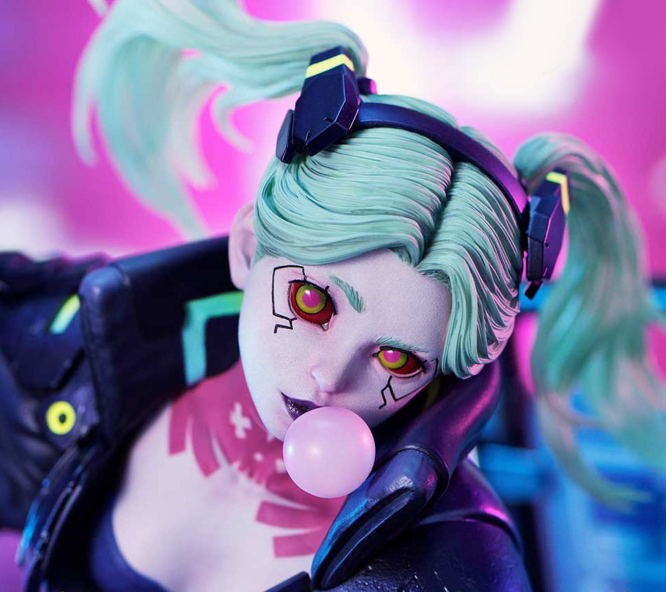 Cyberpunk 2077 Rebecca (Deluxe Bonus Version) Statues  (Prototype Shown) View 1