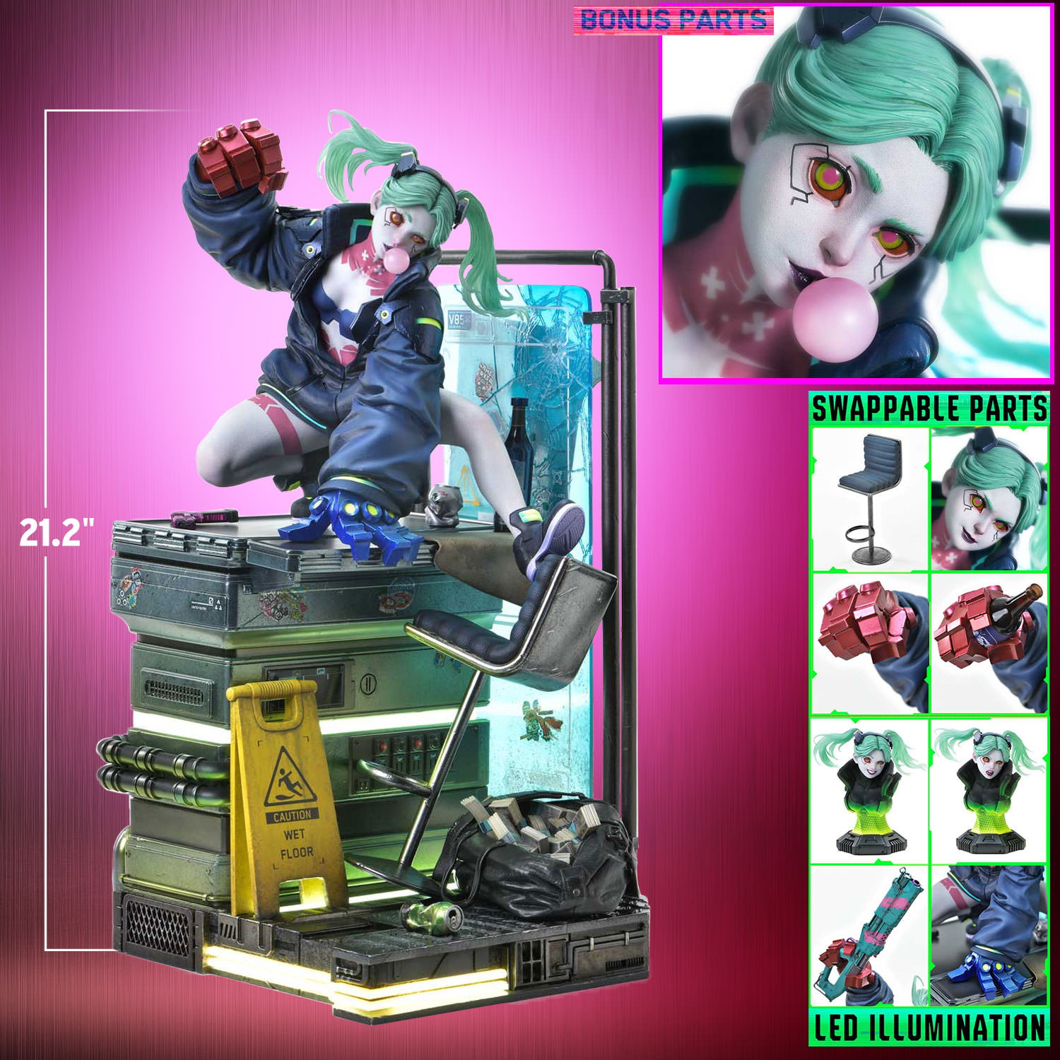 Cyberpunk 2077 Rebecca (Deluxe Bonus Version) Statues  (Prototype Shown) View 2