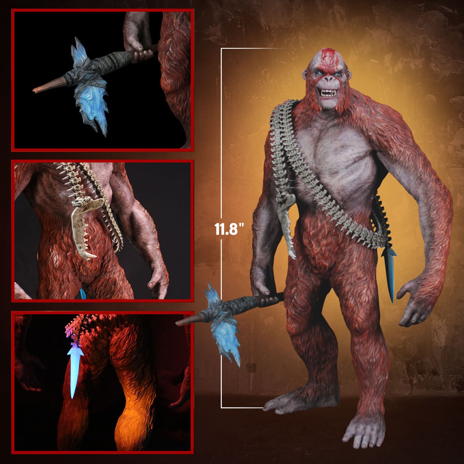Godzilla Skar King Statues  (Prototype Shown) View 2