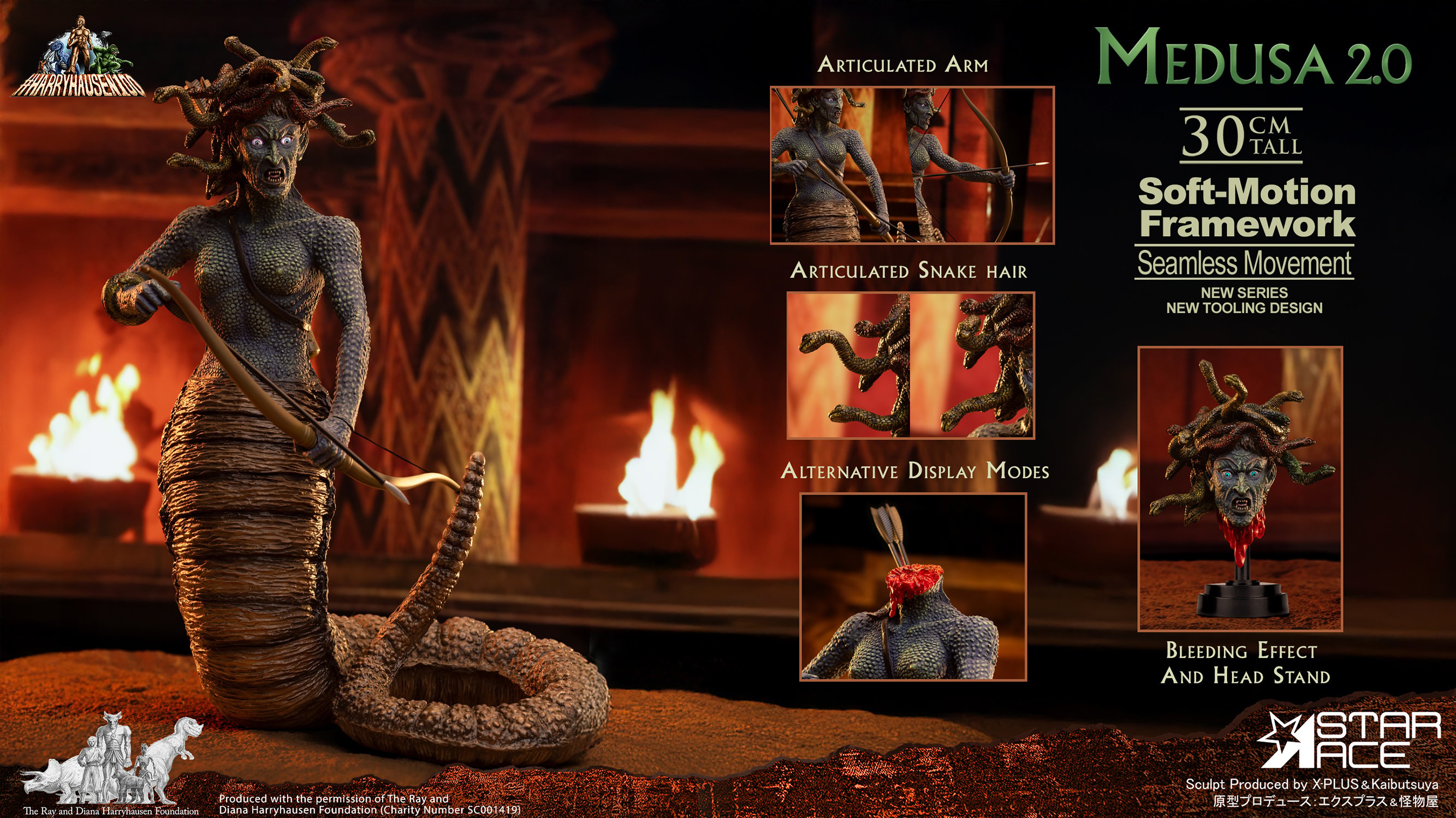 Ray Harryhausen Medusa 2.0 (Soft-Motion) Collectible Figure  (Prototype Shown) View 17