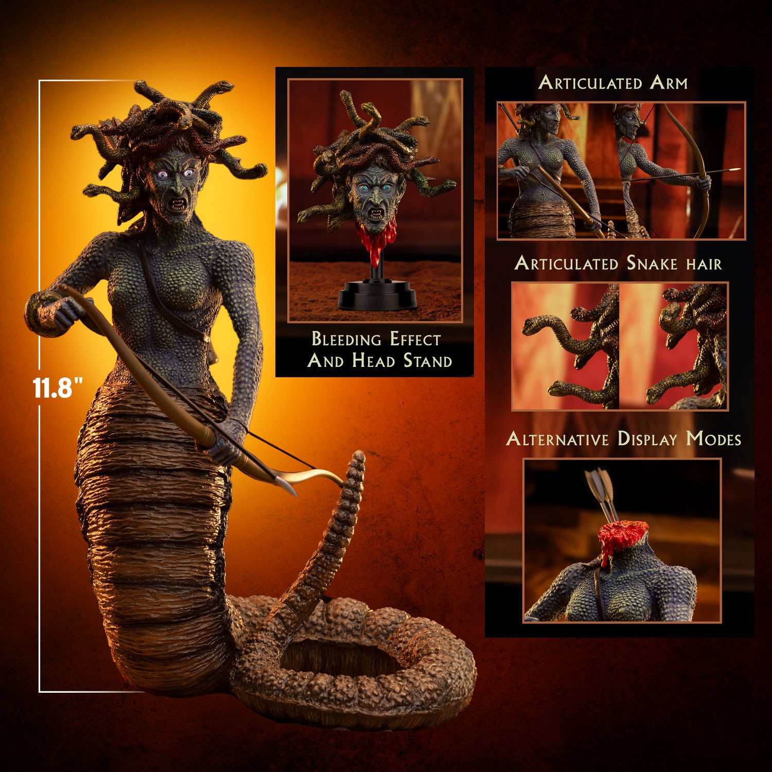 Ray Harryhausen Medusa 2.0 (Soft-Motion) Collectible Figure  (Prototype Shown) View 2