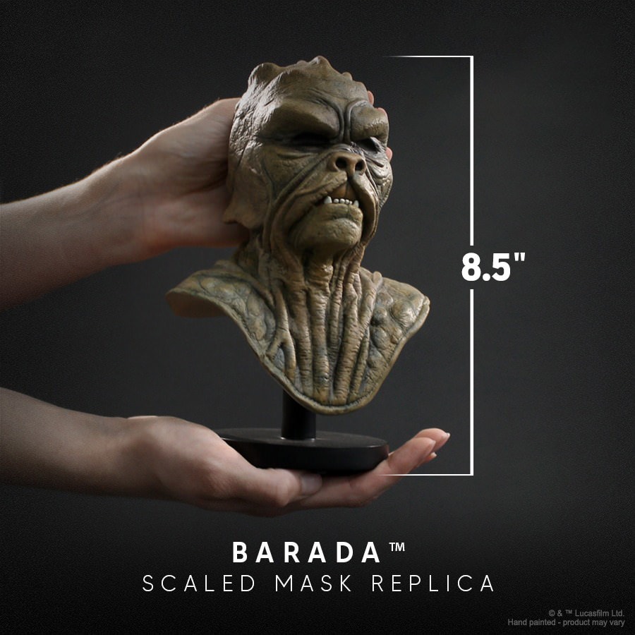 Star Wars Barada Mask Scaled Replica  (Prototype Shown) View 2