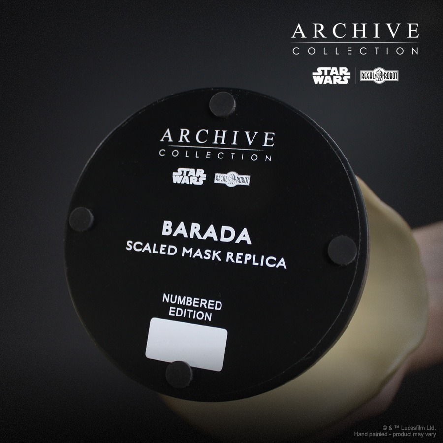 Star Wars Barada Mask Scaled Replica  (Prototype Shown) View 6