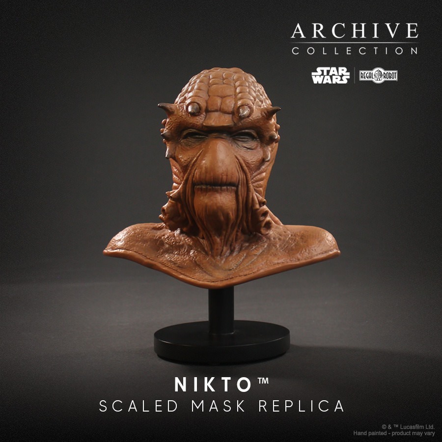 Star Wars Nikto Mask Scaled Replica  (Prototype Shown) View 1
