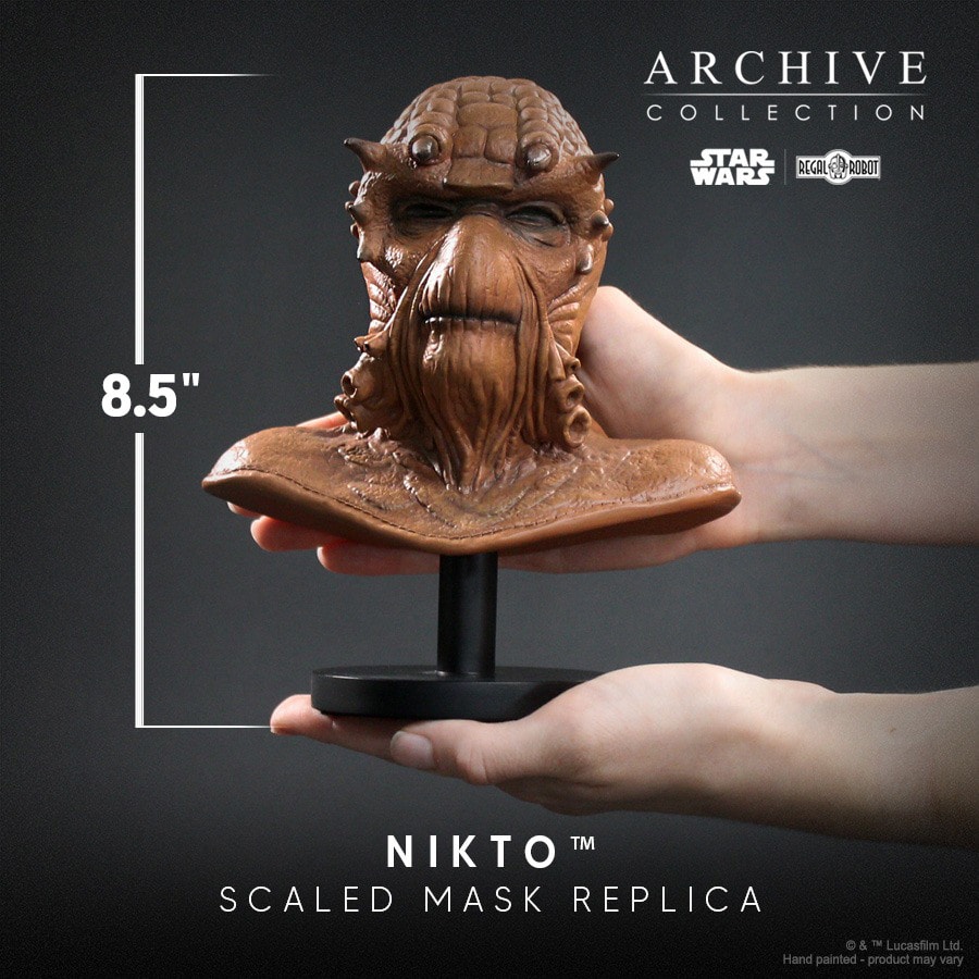Star Wars Nikto Mask Scaled Replica  (Prototype Shown) View 2