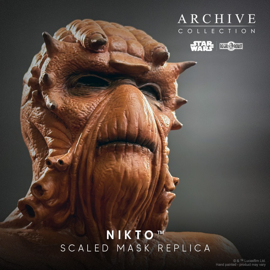 Star Wars Nikto Mask Scaled Replica  (Prototype Shown) View 5