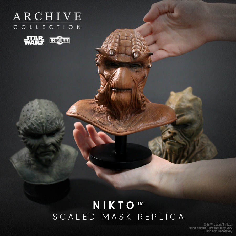 Star Wars Nikto Mask Scaled Replica  (Prototype Shown) View 8