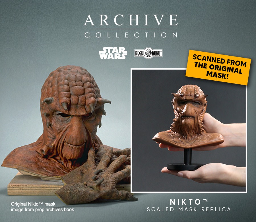 Star Wars Nikto Mask Scaled Replica  (Prototype Shown) View 9