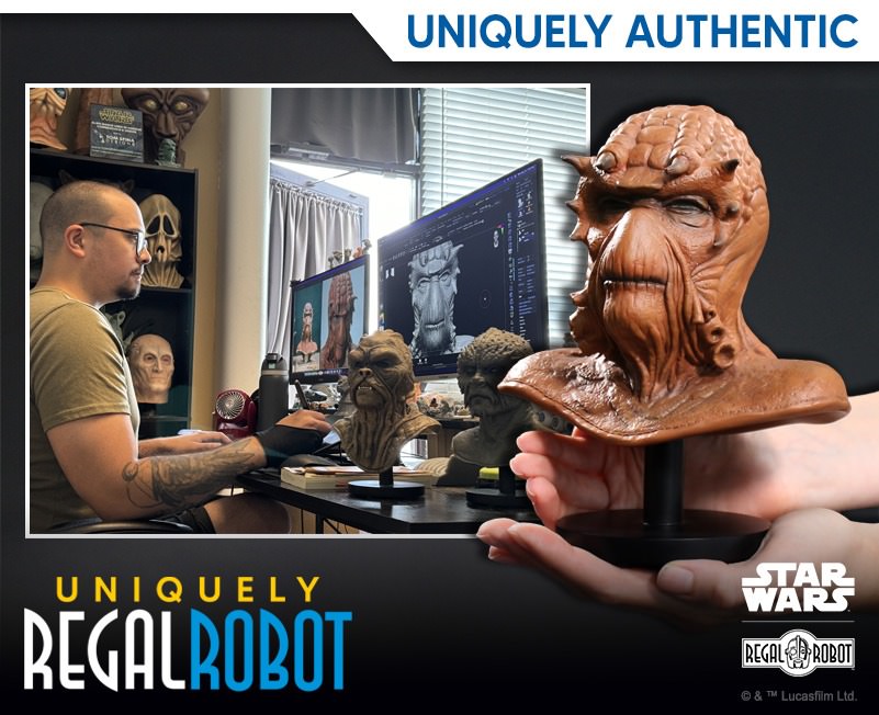 Star Wars Nikto Mask Scaled Replica  (Prototype Shown) View 10