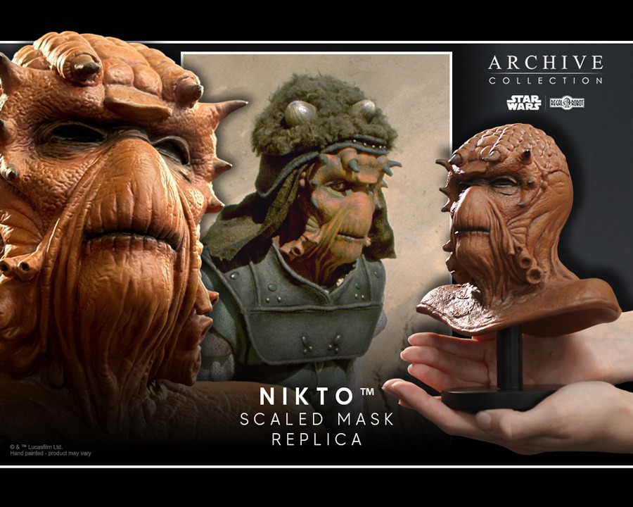Star Wars Nikto Mask Scaled Replica  (Prototype Shown) View 11