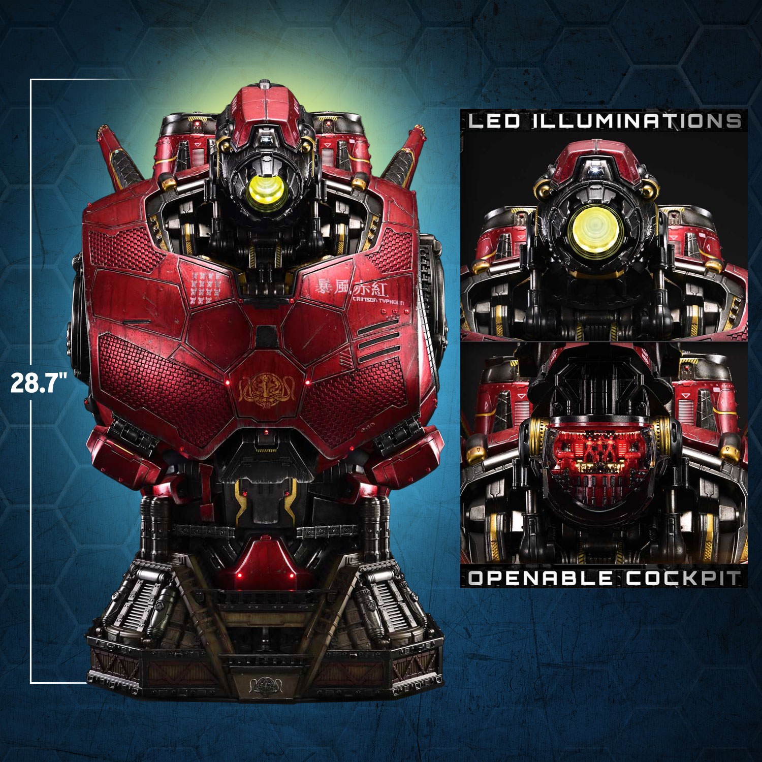 Pacific Rim Crimson Typhoon Bust  (Prototype Shown) View 2