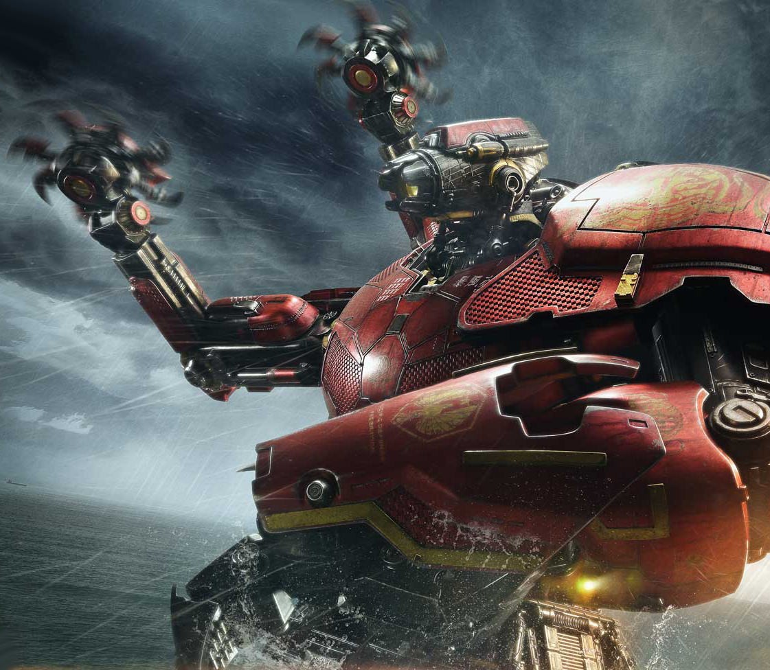 Pacific Rim Crimson Typhoon (Deluxe Version) Bust  (Prototype Shown) View 3
