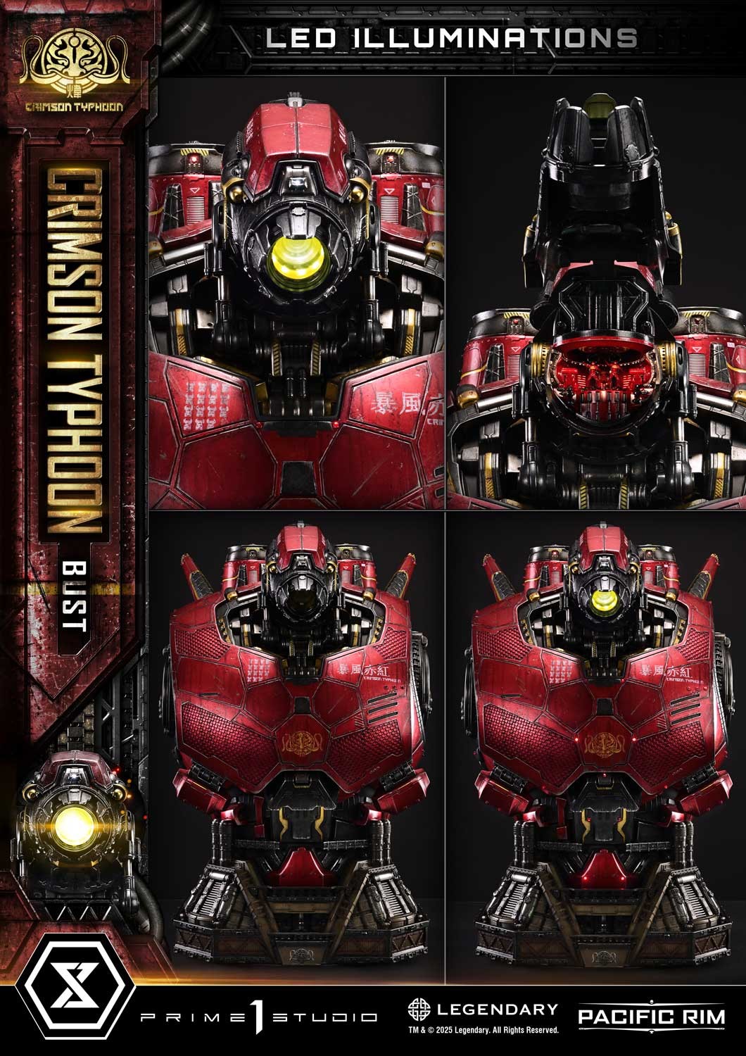 Pacific Rim Crimson Typhoon (Deluxe Version) Bust  (Prototype Shown) View 15
