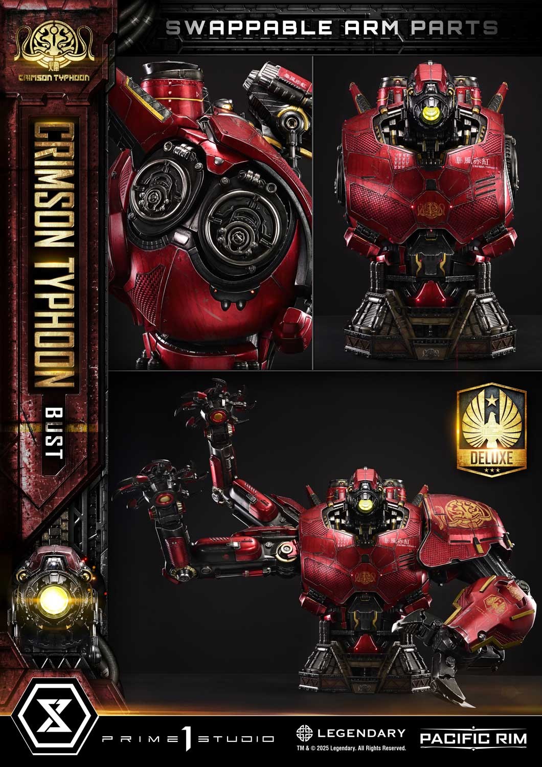 Pacific Rim Crimson Typhoon (Deluxe Version) Bust  (Prototype Shown) View 16