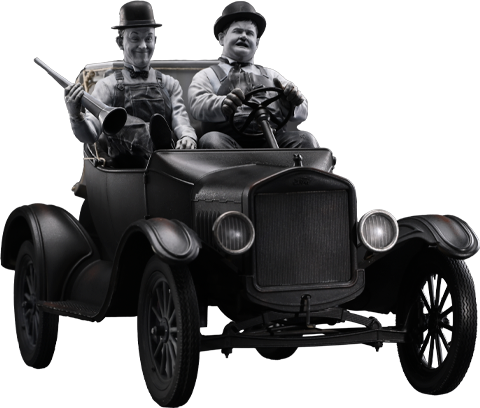Stan Laurel & Oliver Hardy Stan Laurel & Oliver Hardy on Ford T Statues  (Prototype Shown) View 18