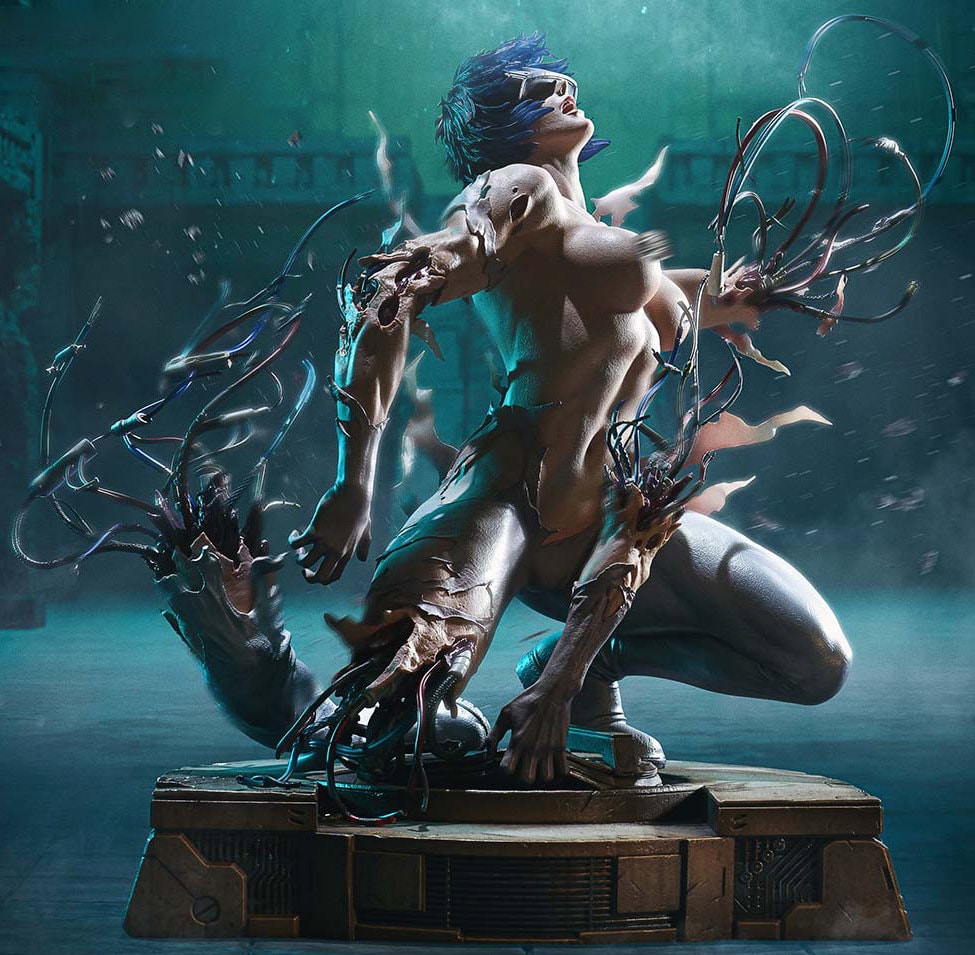 Ghost in the Shell Motoko Kusanagi Statues  (Prototype Shown) View 1