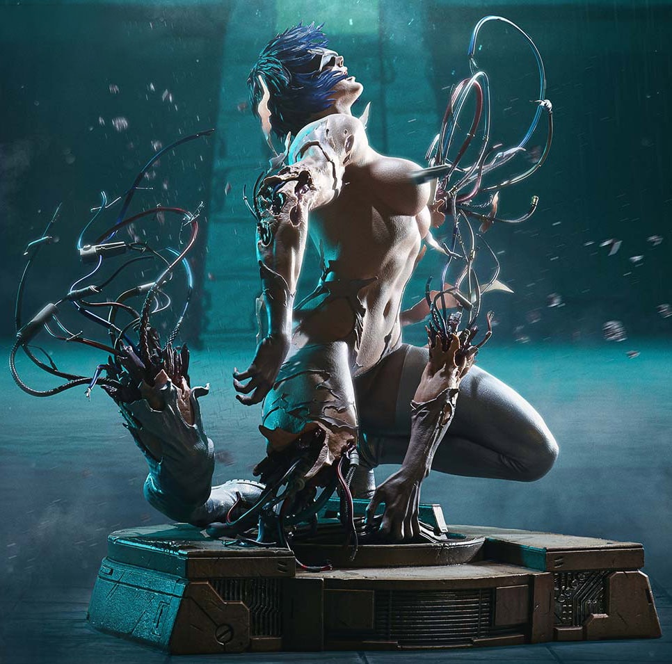 Ghost in the Shell Motoko Kusanagi Statues  (Prototype Shown) View 3