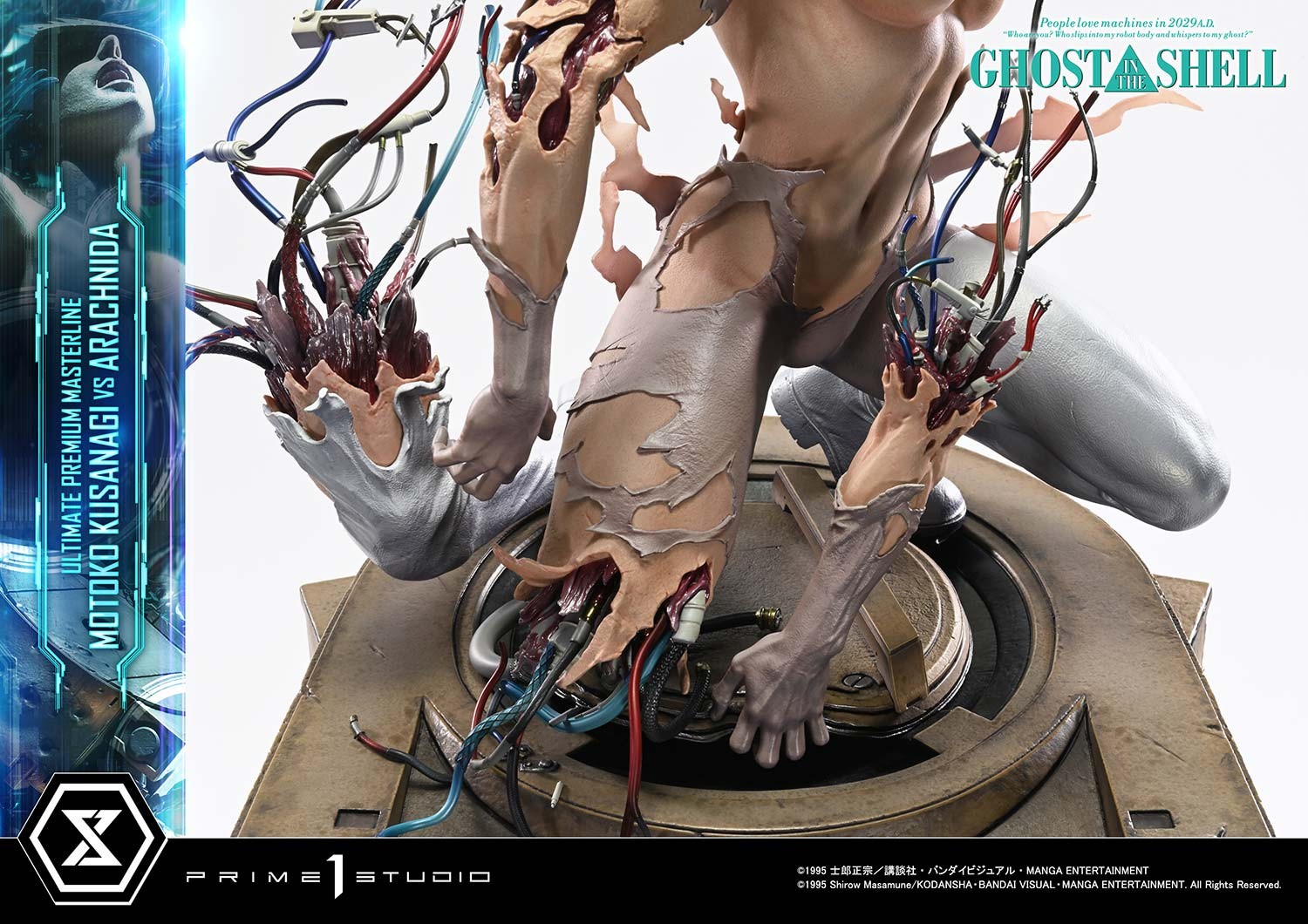 Ghost in the Shell Motoko Kusanagi VS Arachnida Statues  (Prototype Shown) View 11
