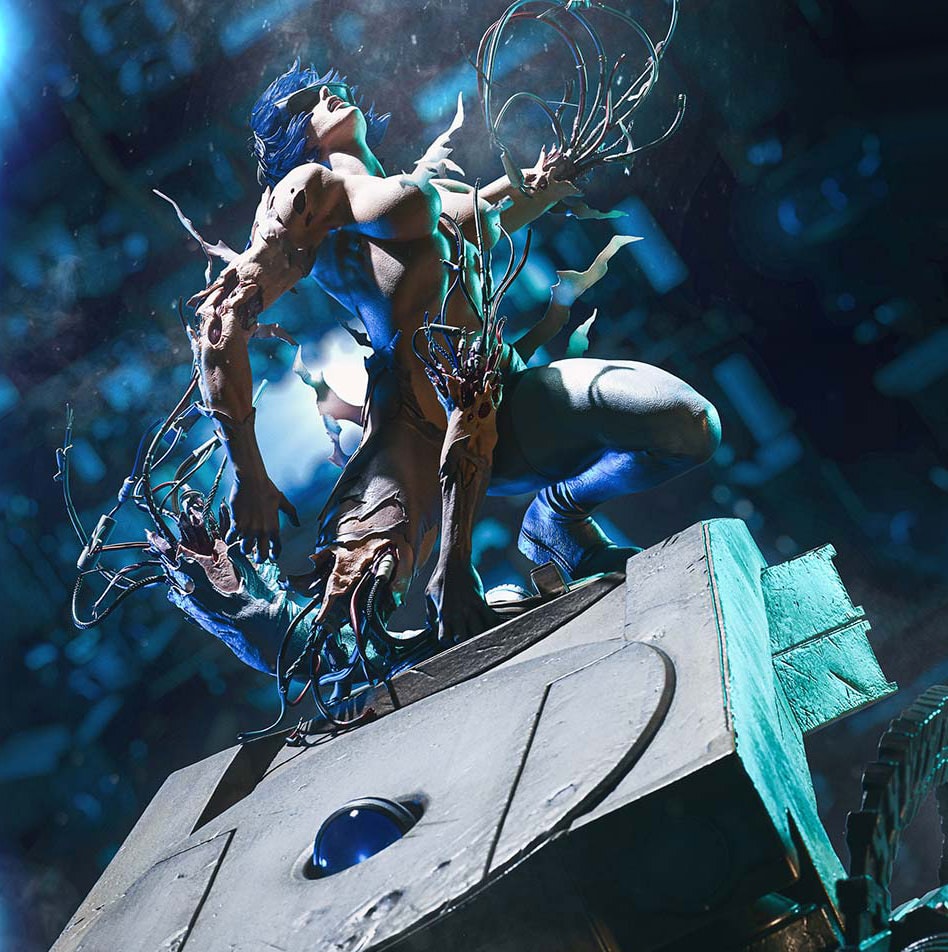 Ghost in the Shell Motoko Kusanagi VS Arachnida (Bonus Version) Statues  (Prototype Shown) View 4
