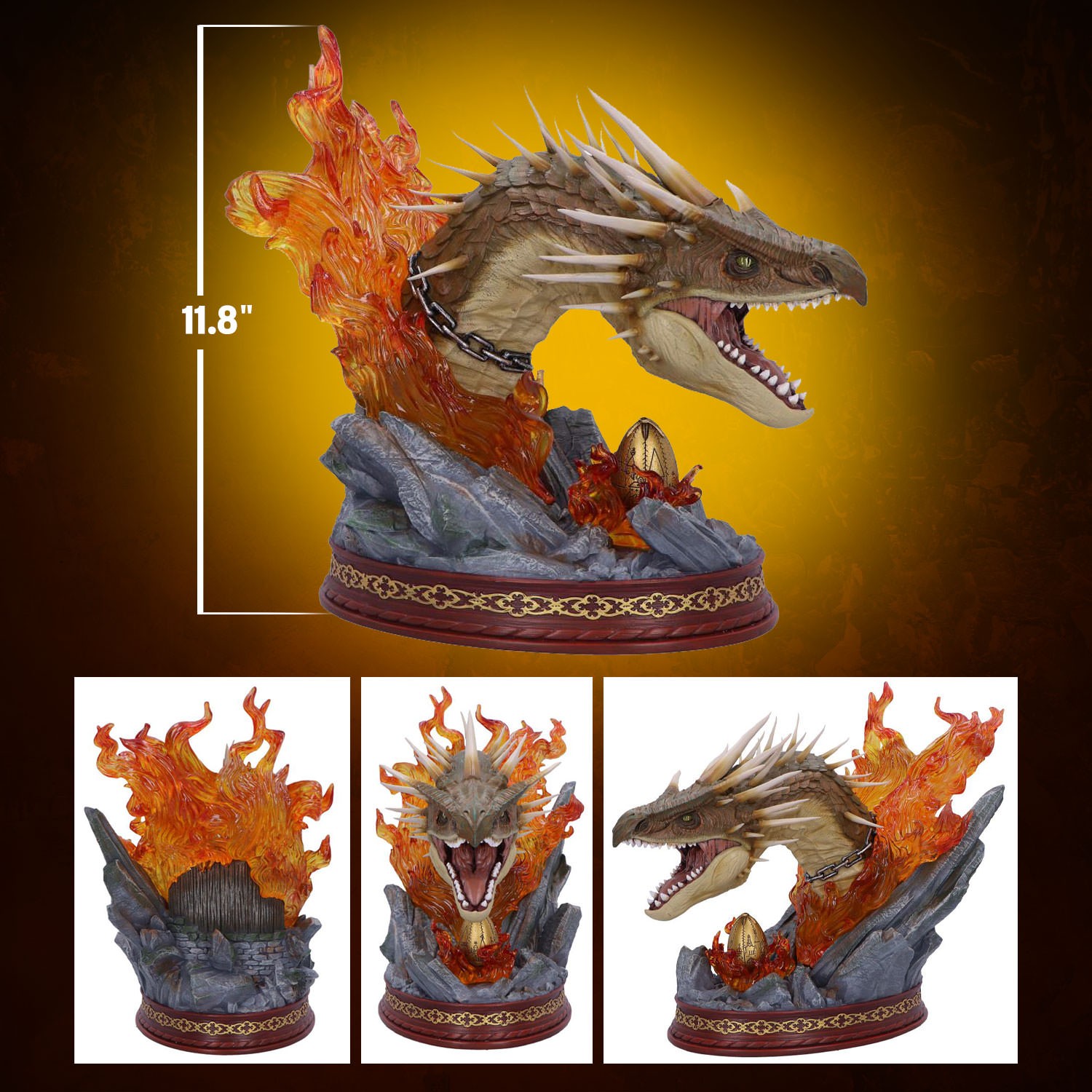 Harry Potter Hungarian Horntail Bust  (Prototype Shown) View 2