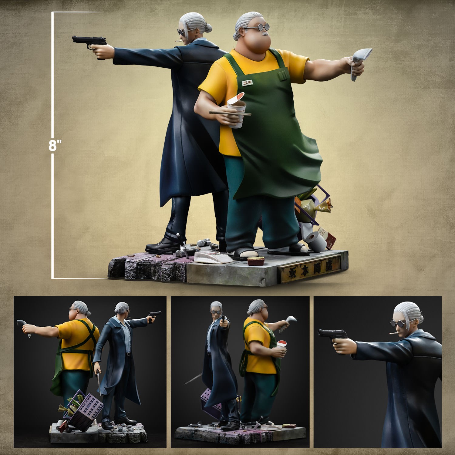 Sakamoto Days Taro Sakamoto Deluxe 1:10 Scale Statue  (Prototype Shown) View 2