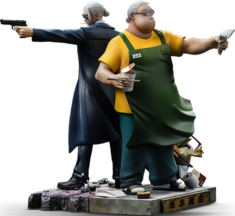 Sakamoto Days Taro Sakamoto Deluxe 1:10 Scale Statue  (Prototype Shown) View 16