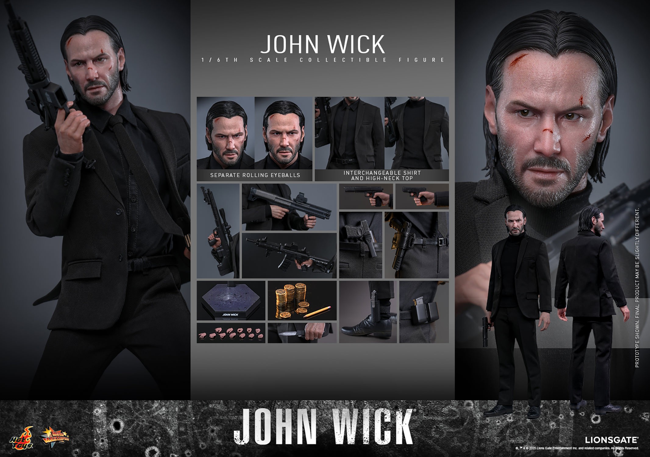 John Wick John Wick Sixth Scale Figure  Collector Edition (Prototype Shown) View 14