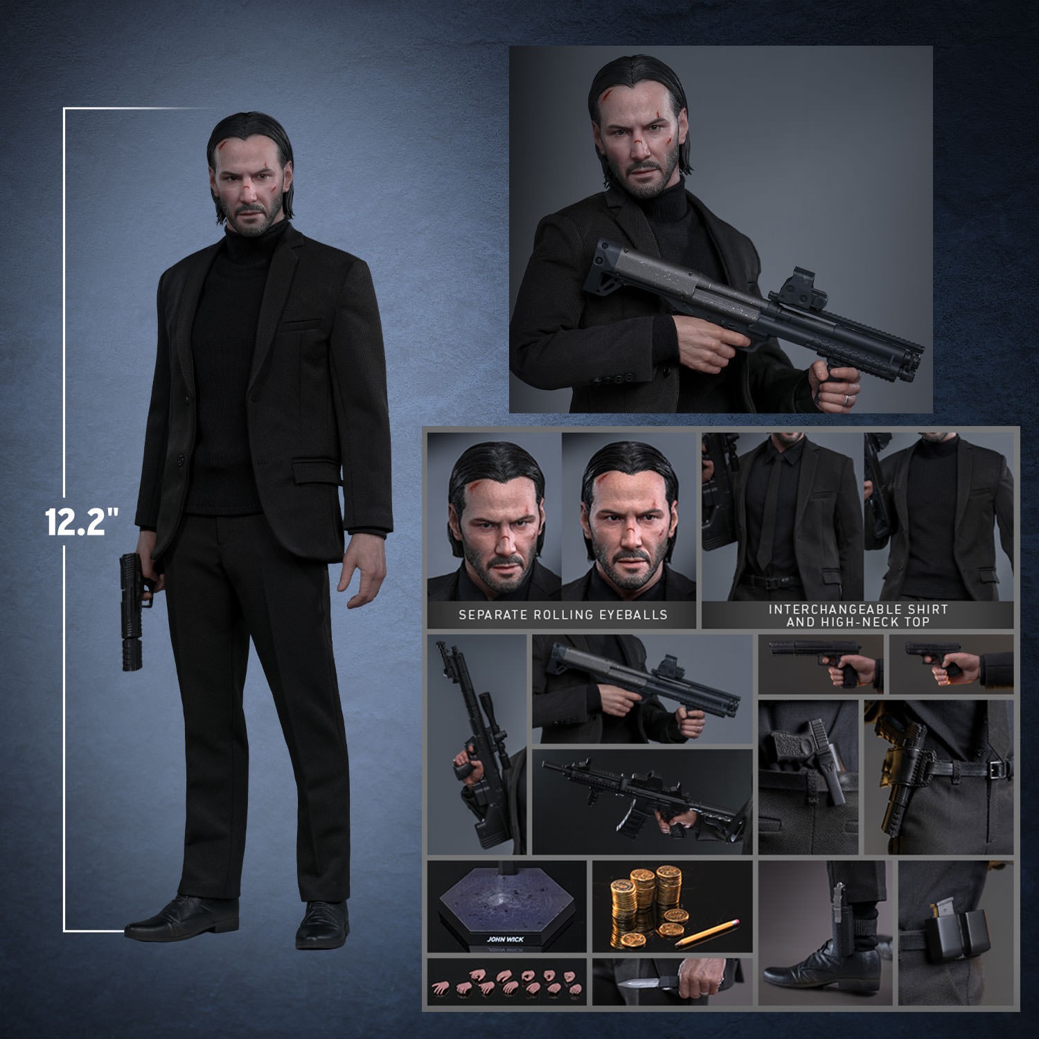 John Wick John Wick Sixth Scale Figure  Collector Edition (Prototype Shown) View 2
