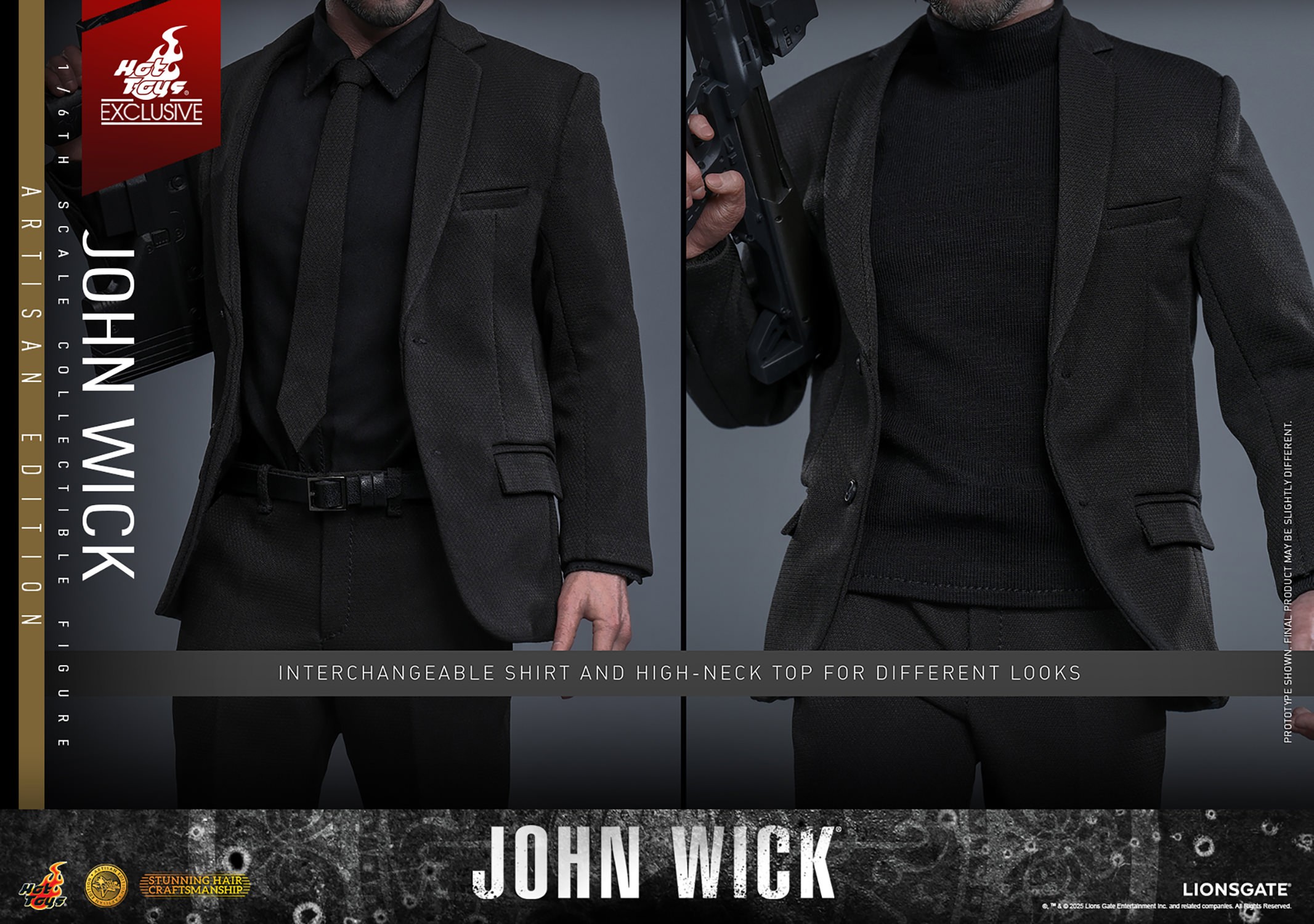 John Wick John Wick (Artisan Edition) Sixth Scale Figure  (Prototype Shown) View 11