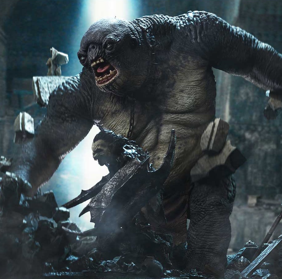 The Lord of the Rings Cave Troll of Moria Quarter Scale Statue  (Prototype Shown) View 1