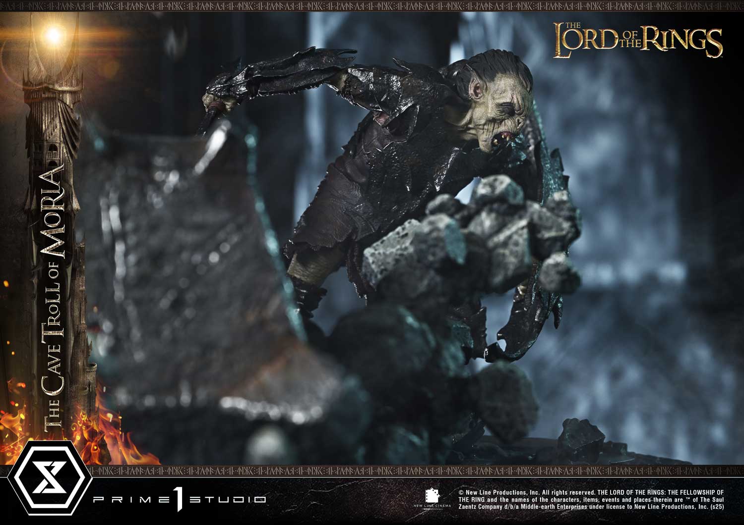 The Lord of the Rings Cave Troll of Moria Quarter Scale Statue  (Prototype Shown) View 7