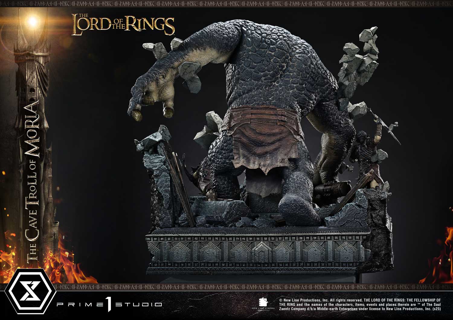 The Lord of the Rings Cave Troll of Moria Quarter Scale Statue  (Prototype Shown) View 10