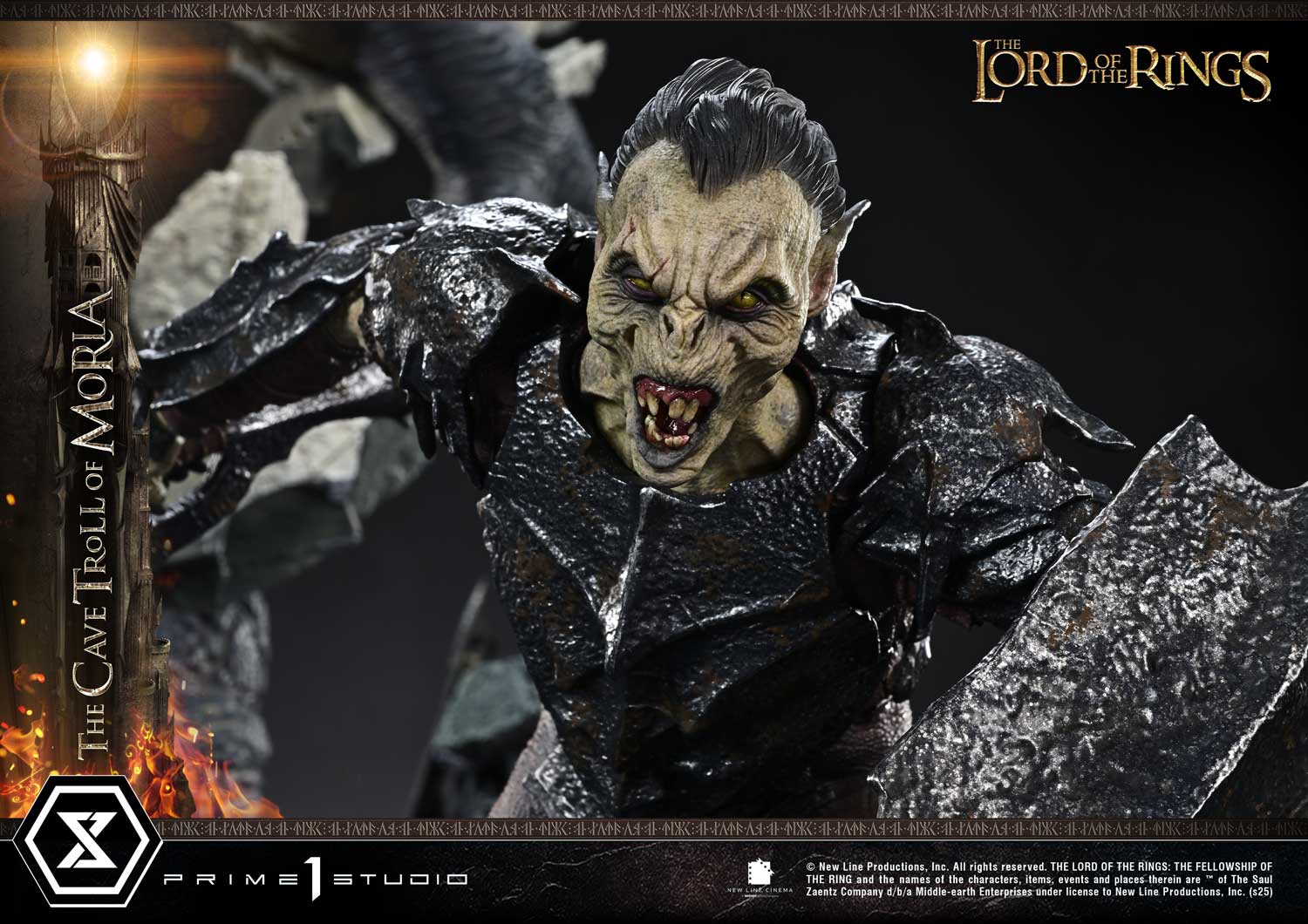 The Lord of the Rings Cave Troll of Moria Quarter Scale Statue  (Prototype Shown) View 13