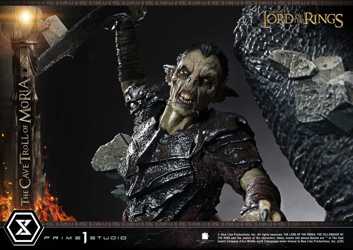 The Lord of the Rings Cave Troll of Moria Quarter Scale Statue  (Prototype Shown) View 14