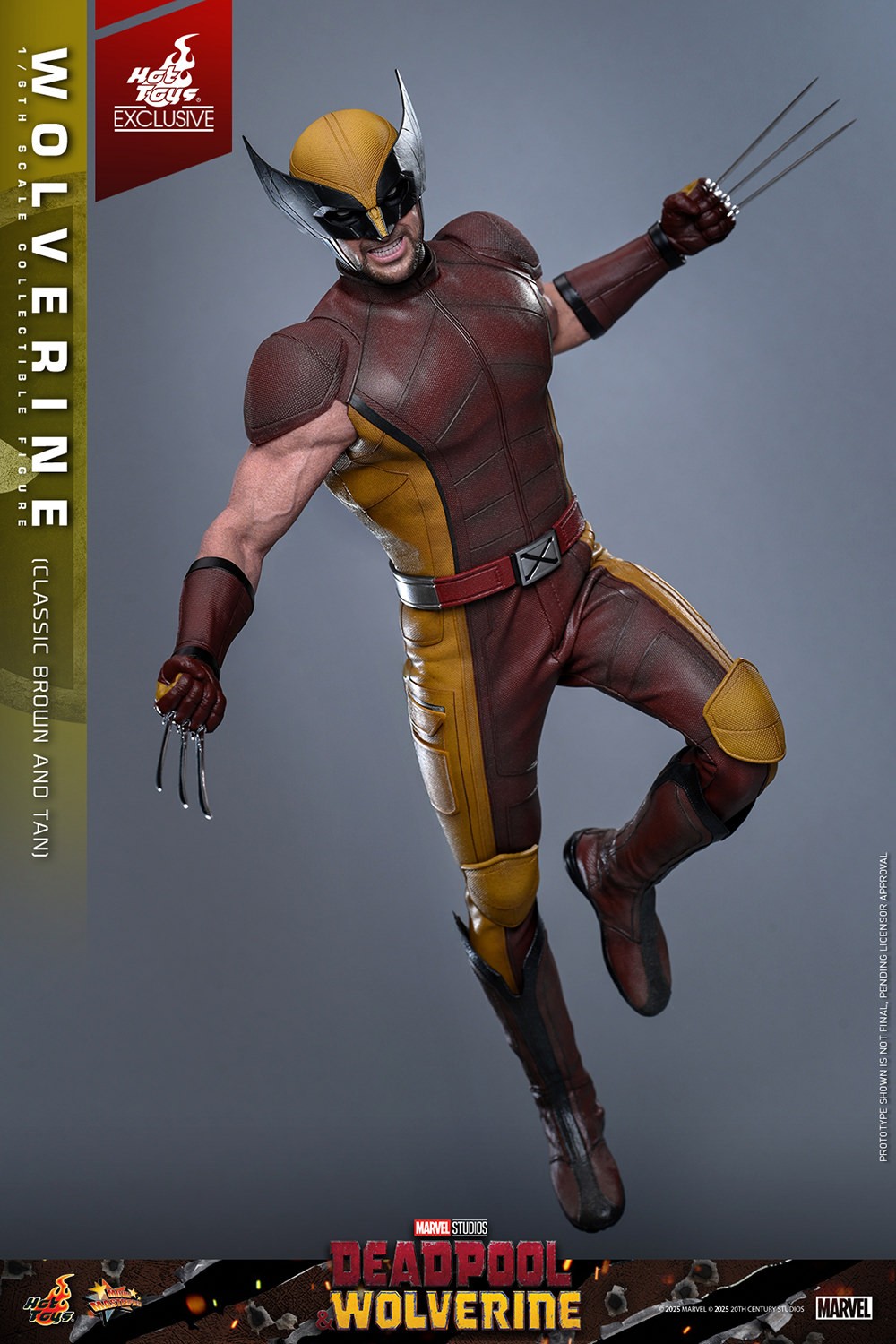 Wolverine (Classic Brown and Tan) Sixth Scale Figure by Hot Toys