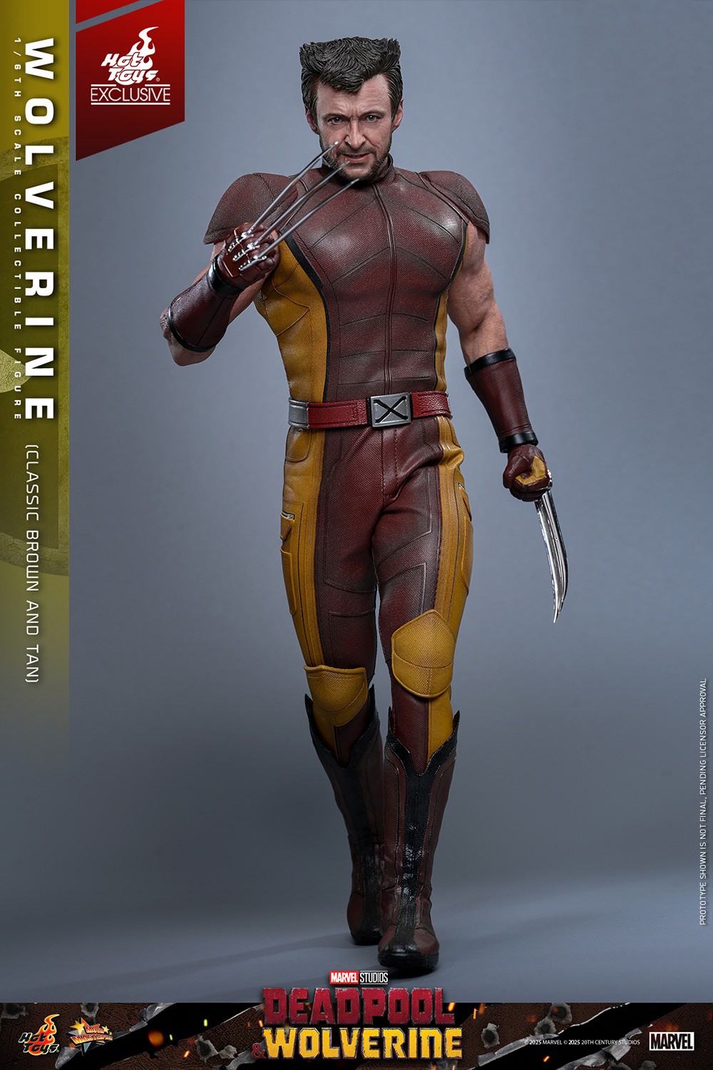 Wolverine (Classic Brown and Tan) Sixth Scale Figure by Hot Toys