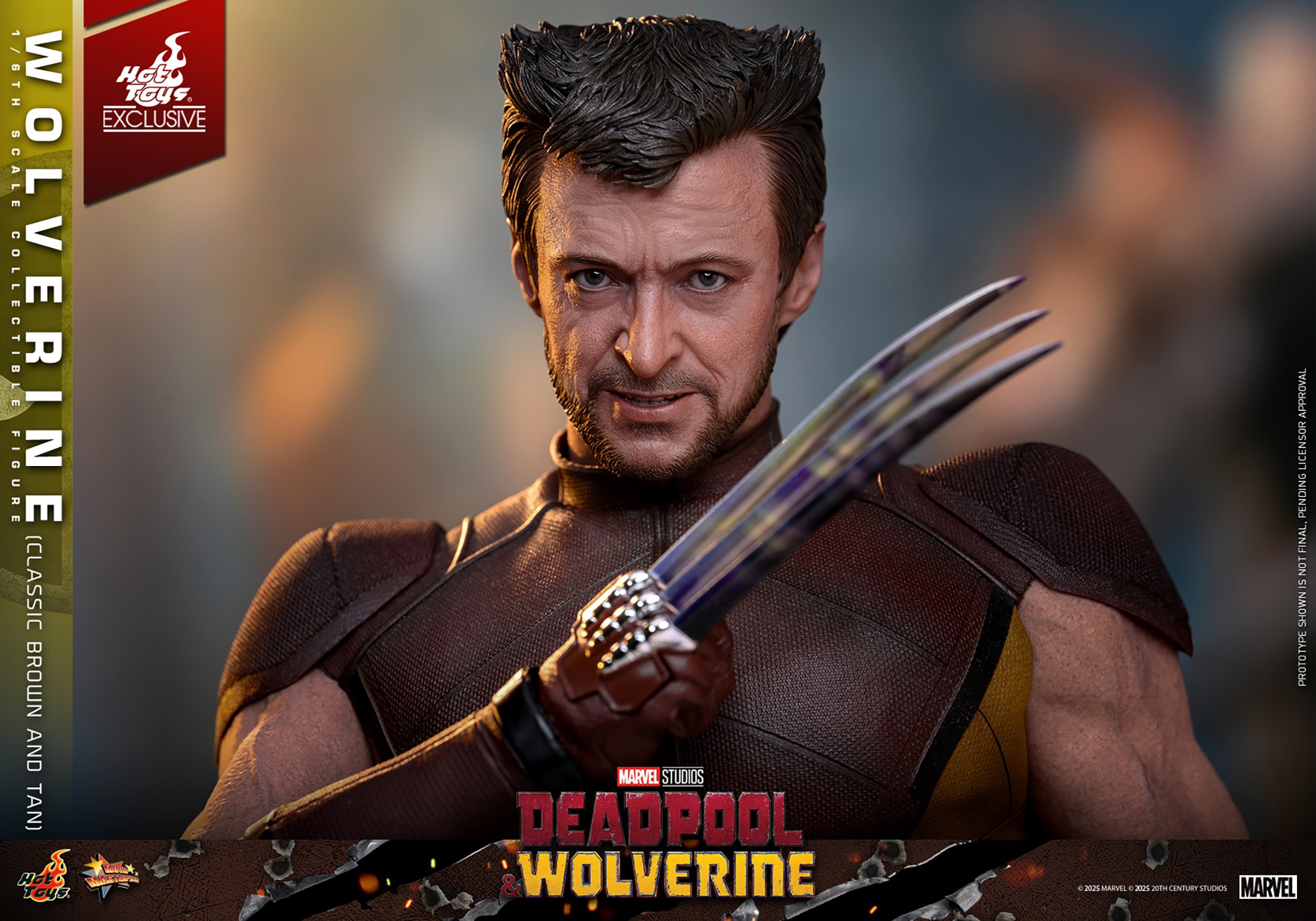 Wolverine (Classic Brown and Tan) Sixth Scale Figure by Hot Toys