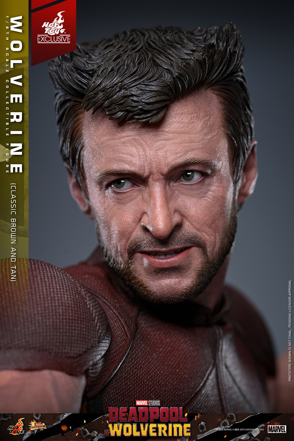 Marvel Wolverine (Classic Brown and Tan) Sixth Scale Figure  (Prototype Shown) View 18