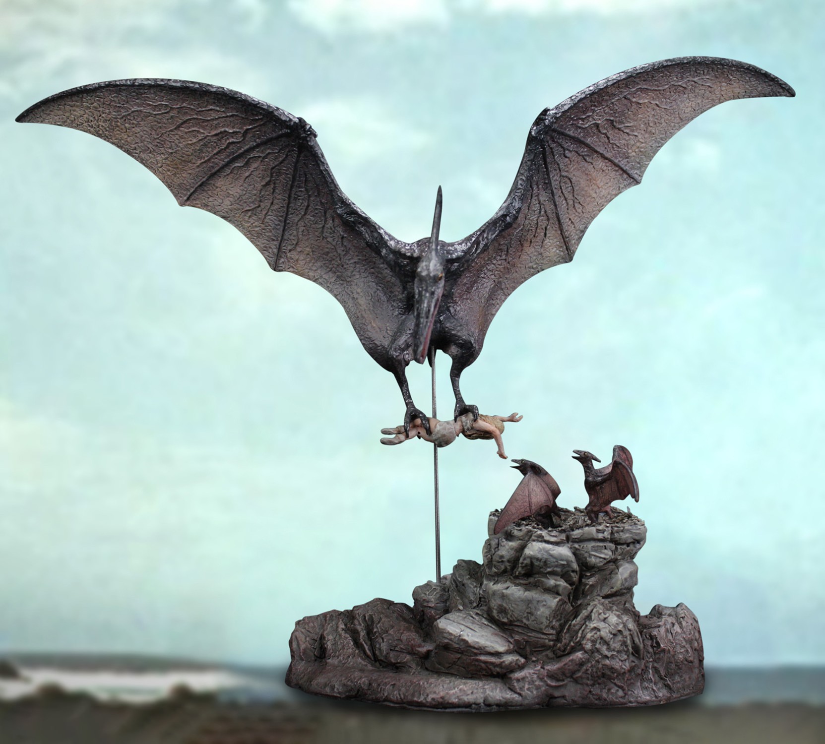 Ray Harryhausen Pteranodon Attack Scene Diorama  (Prototype Shown) View 1