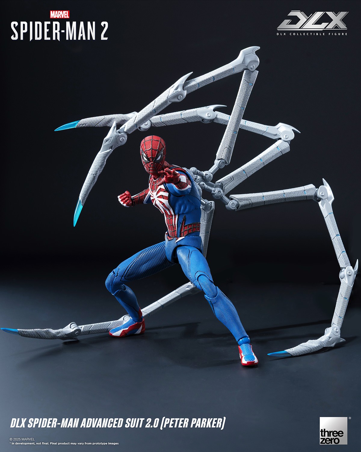 Marvel DLX Spider-Man Advanced Suit 2.0 (Peter Parker) Action Figure  (Prototype Shown) View 1