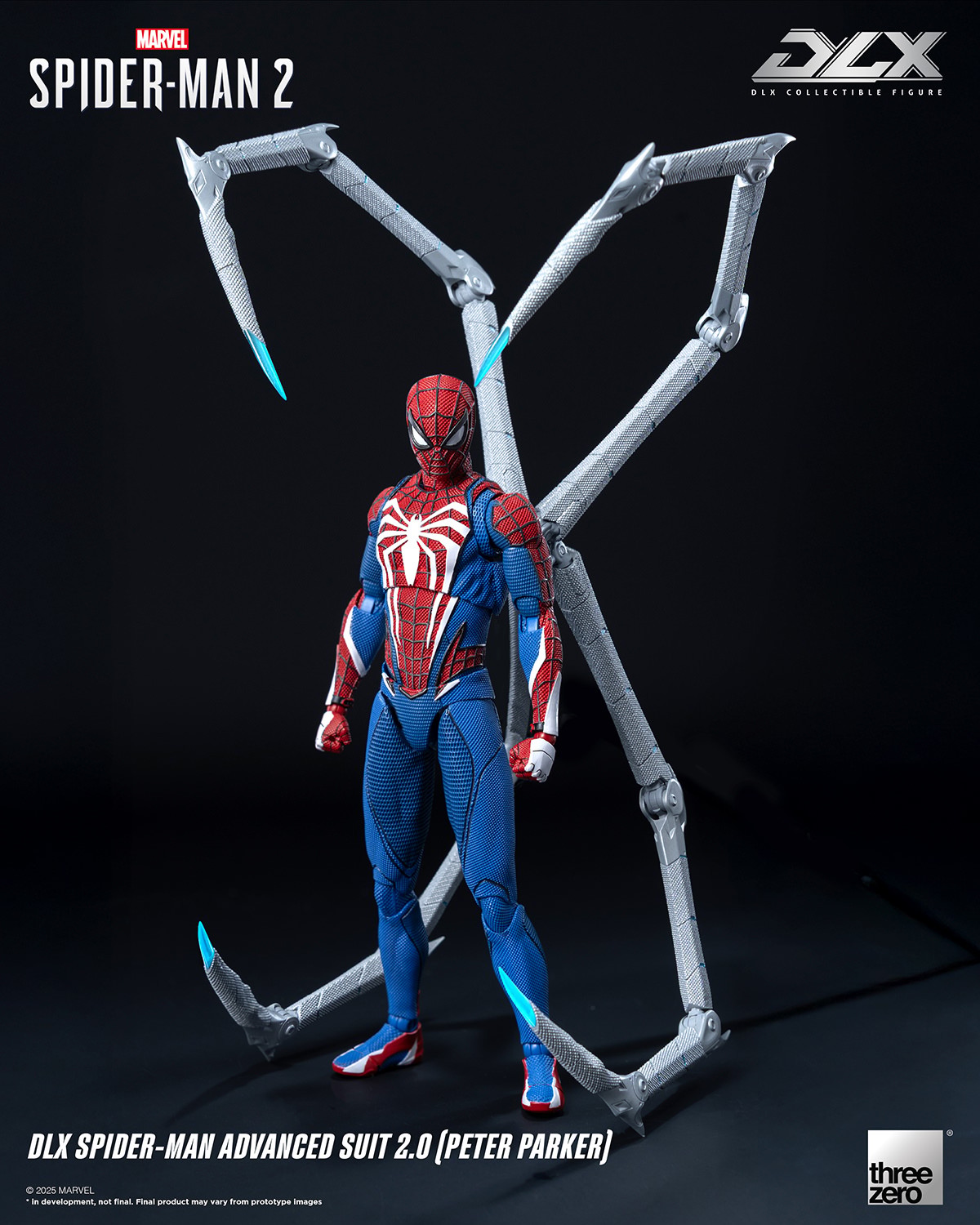 Marvel DLX Spider-Man Advanced Suit 2.0 (Peter Parker) Action Figure  (Prototype Shown) View 6