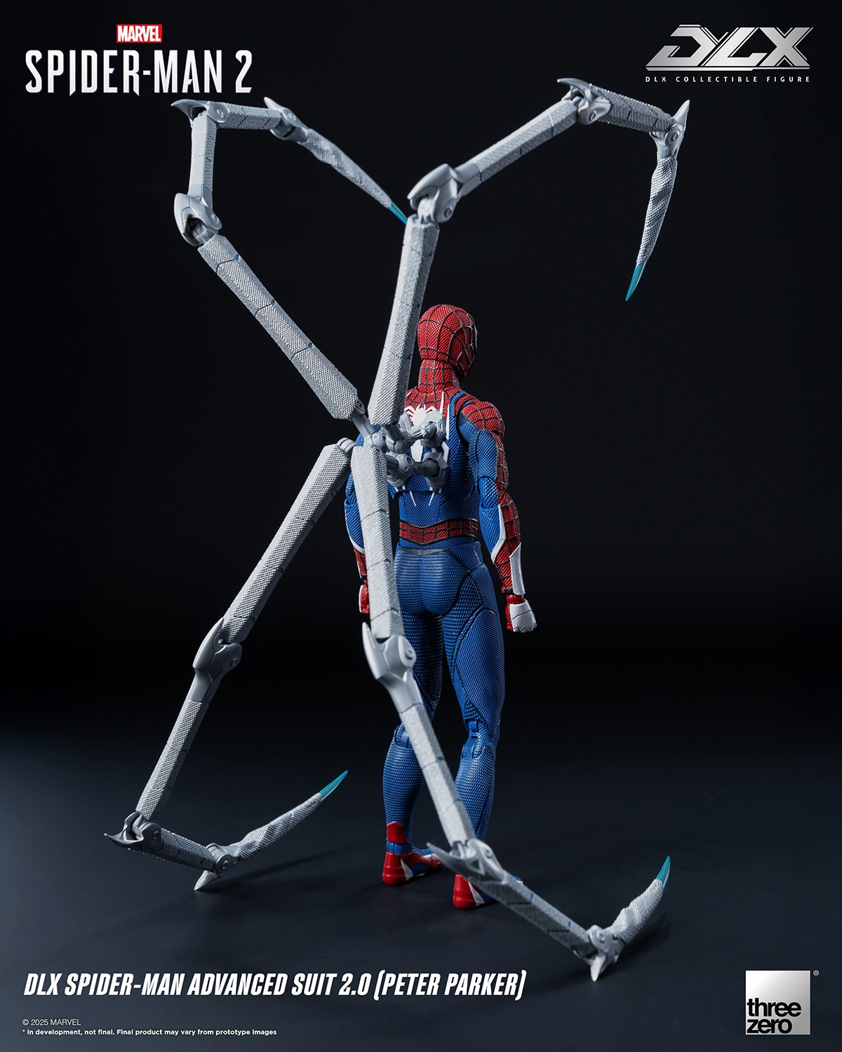 Marvel DLX Spider-Man Advanced Suit 2.0 (Peter Parker) Action Figure  (Prototype Shown) View 7
