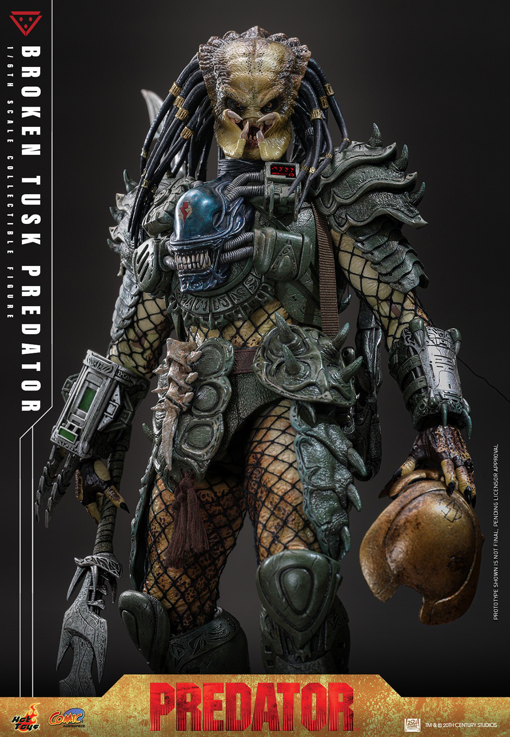 Alien VS Predator Broken Tusk Predator Sixth Scale Figure  Collector Edition (Prototype Shown) View 17