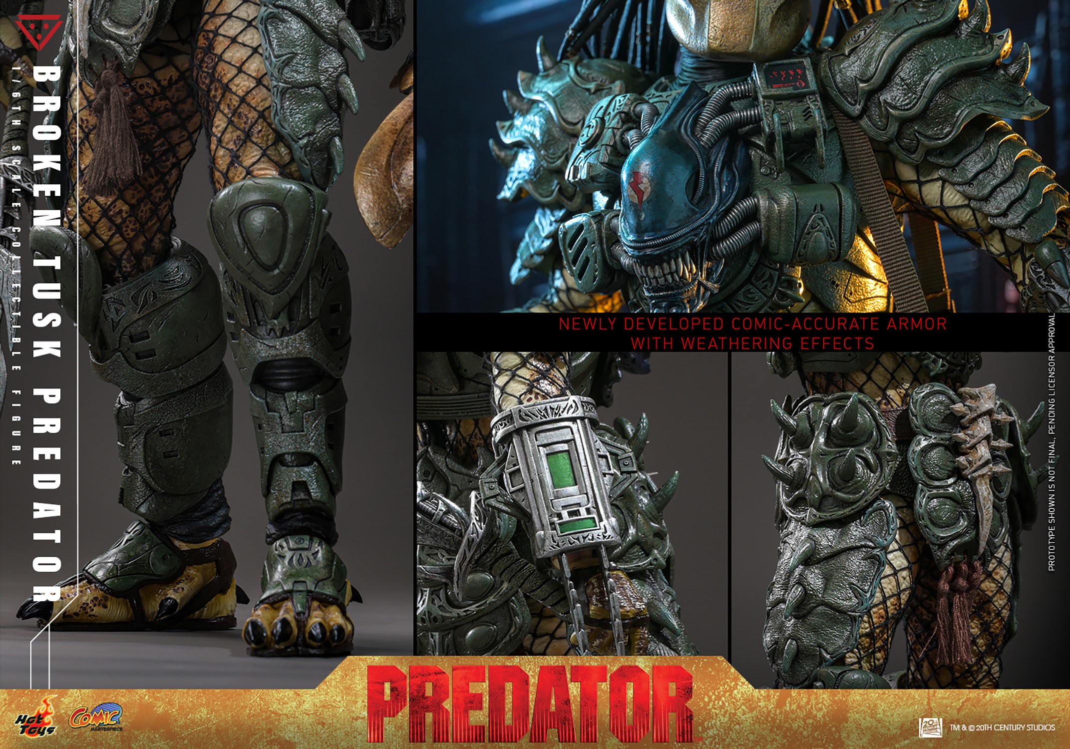 Alien VS Predator Broken Tusk Predator (Special Edition) Sixth Scale Figure  (Prototype Shown) View 17