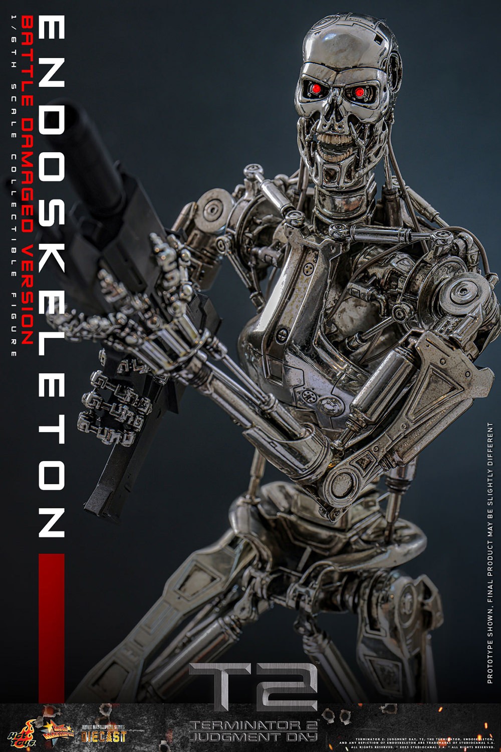 Endoskeleton (Battle Damaged Version) Sixth Scale Figure by Hot
